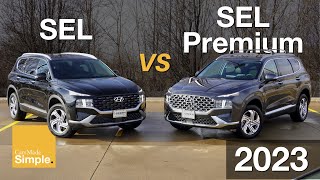 2023 Hyundai Santa Fe SEL vs SEL Premium  Side by Side Trim Comparison [upl. by Varhol181]