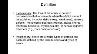 Apraxia Part 1 Introduction and Limb Kinetic Apraxia [upl. by Salangi936]