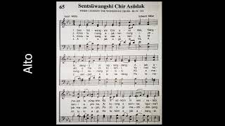 Ao hymnal no 65  sentsuwangshi chir when I survey the wondrous cross all parts instrumental [upl. by Edmund]