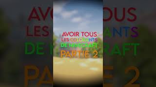 AVOIR TOUS LES COLORANTS DANS MINECRAFT PARTIE 2 [upl. by Fiertz]