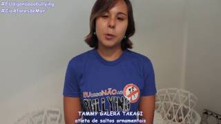 EUdigonãoaobullying CiaAtoresdeMar com a atleta de saltos ornamentais TAMMY GALERA TAKAGI [upl. by Consuelo]