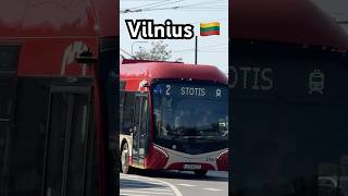 Vilnius new trolleybus 🇱🇹 Škoda 32Tr SOR at Stotis [upl. by Paul]