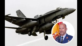 MUERE TENIENTE CORONEL DEL EJERCITO AL ESTRELLARSE CON UN CAZA F18 EN PERALEJOS [upl. by Sanford]