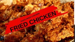 Sunday Dinner Oven Fried Chicken  How to make Oven Crispy Fried chicken [upl. by Ahsiuqet]