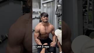 Last 3 reps youtube youtubeshorts gym [upl. by Torrin]