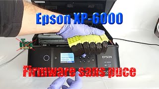 Comment faire votre imprimante Epson XP6000 imprime avec cartouches sans puce [upl. by Nemajneb478]