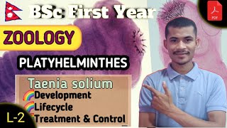 L2 Lifecycle amp Control of Taenia solium ● PLATYHELMINTHES ● ZOOLOGY ● BSc First Year ●TU [upl. by Eneladgam]