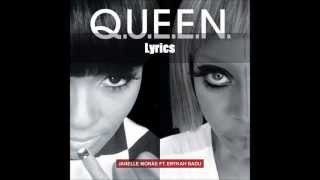 QUEEN Lyrics Janelle Monae ft Erykah Badu [upl. by Bashee306]