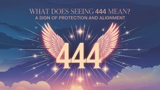 What Does Seeing 444 Mean A Sign of Protection and Alignment [upl. by Ylrevaw]