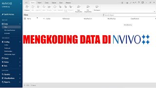 ANALISIS DATA KUALITATIF BELAJAR MENGKODING DATA DI NVIVOCONTOH DATA WAWANCARA DAN SOSIAL MEDIA [upl. by Novyart975]