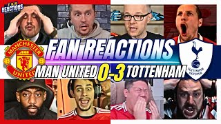 MAN UNITED FANS DEJECTED😔REACTION TO MAN UNITED 03 TOTTENHAM  2425 PREMIER LEAGUE [upl. by Sisco]