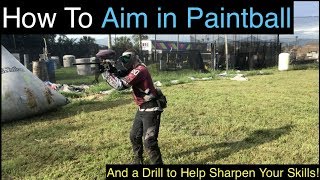 How To Aim A Paintball Gun Correctly [upl. by Goldie568]