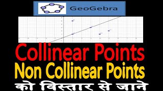 geogebra basics  collinear points in geogebra  non collinear points  In Hindi  Amit Lakra [upl. by Norok]