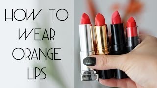 How to Wear Orange Lipstick  orange lipstick for your skintone all drugstore [upl. by Anetsirhc]