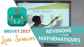 Brevet 2017  Révisions en live de Mathématiques  digiSchool [upl. by Enelehcim]