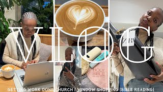 VLOG 8  OBSESSED WITH COFFEE SHOPSGETTING WORK DONE  CHURCH WINDOW SHOPPING  BIBLE READING [upl. by Triplett]