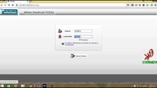 Cambiar contraseña a Modem Infinitum 2016 [upl. by Manella68]