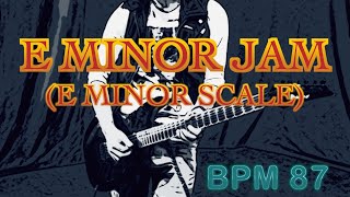 E Minor Scale E Aeolian Mode Backing Track  Funk Rock type Beat [upl. by Anij]