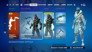 FORTNITE BUYING SNOWFOOT BUNDLE [upl. by Odrarej]