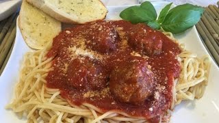 ALBONDIGAS ESTILO ITALIANO EN SALSA MARINARA [upl. by Yenttihw]