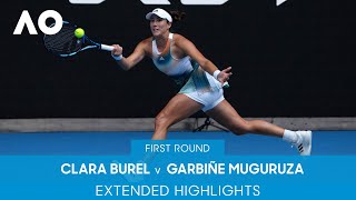 Clara Burel v Garbiñe Muguruza Extended Highlights 1R  Australian Open 2022 [upl. by Trilbie459]