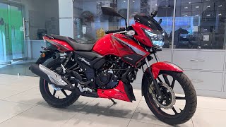 Tvs Apache rtr 160 2v Red Colour 2024 E20 New Model Full Detailed Review In Hindi [upl. by Besnard]