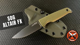 SOG Altair FX  Your New EDC Fixed Blade 🤔 [upl. by Horlacher84]