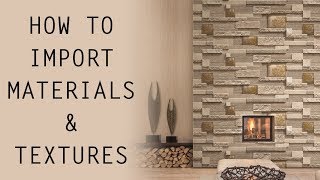 ARCHICAD HOW TO IMPORT MATERIALS amp TEXTURES [upl. by Drofub657]