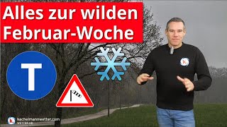 Alles zur neuen Woche mit viel Wind viel Regen und Schnee im Norden [upl. by Ailhat307]