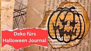 Ein Halloween Junk Journal ohne Kürbis🎃 Geht doch nicht Wir basteln Deko Auf schweizer deutsch [upl. by Carolan291]