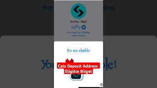 Cats deposit address kivaBe add korBo cats earnmoneyonline blum bitget freeincome telegrambot [upl. by Nanam447]