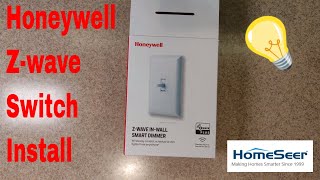 Installing and Adding to Homeseer a Honeywell Zwave wall swtich [upl. by Nedle152]