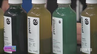 Tasting wellness shots with Pressed Juicery [upl. by Katee]