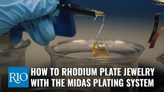 How To Rhodium Plate Jewelry with Midas® Plating System [upl. by Ecinuahs]