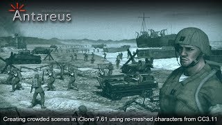 Creating crowded scenes in iClone 7 using remeshed characters from CC3 [upl. by Rechaba947]