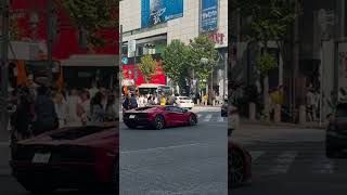 Lamborghini aventador S acceleration tokyo automobile tokyodrift [upl. by Rudich]