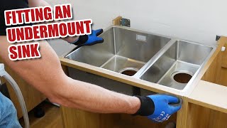 How I fit an undermount sink for EASY MAINTENANCE [upl. by Lenneuq]