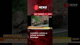 Landslide naitala sa bahagi ng Mabini Batangas [upl. by Estus338]