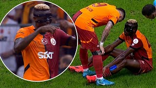 The injury of Victor Osimhen with Galatasaray after his brace [upl. by Latnahc]