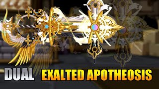 AQW GETTING DUAL EXALTED APOTHEOSIS  Adventure Quest Worlds 2022 [upl. by Trutko548]