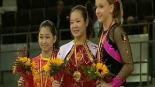 2008 WCF WAG FX award ceremony1Cheng Fei 2Jiang yuyuan 3Sandra Izbasa [upl. by Neram194]