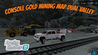 NEW Console Gold Mining MAP Dual Valley  Farming Simulator 22 fs22 farmingsimulator22 [upl. by Issor]