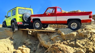 Epic RC OffRoad Adventure Suzuki Jimny Toyota FJ Cruiser amp Chevrolet K10 [upl. by Joliet924]