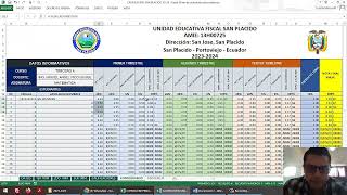 FORMATO CALIFICACIONES EXCEL UEF SAN PLACIDO 20232024 [upl. by Yee597]