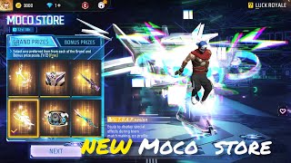 FREE FIRE NEW EVENT MOCO STORE  FF NEW EVENT TODAY FREE FIRE MALAYALAM  MOCO STORE SPIN [upl. by Nrehtak]