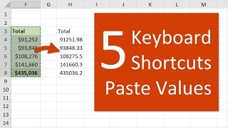 5 Quick Keyboard Shortcuts To Paste Values In Excel [upl. by Asim]