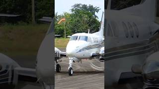 TAKE OFF BEECHCRAFT KING AIR C90B [upl. by Nylesoy]