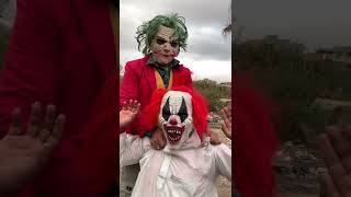 الجوكر المجنون كان عاوز يسرق المكنة بتعتي 😱😱  joker misr 🤡 shorts [upl. by Yennaiv]