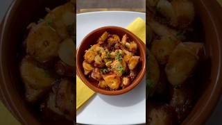 Pulpo al Ajillo 🐙 capcut capcutcaptions pulpo seafood seafoodrecipes shorts shortsvideo [upl. by Dnumde]