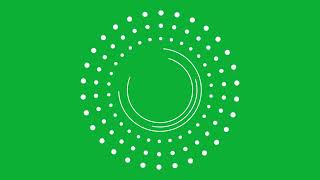 Abstract Loading Circles on Green Screen Background  4K  Free to Use [upl. by Oirasan]